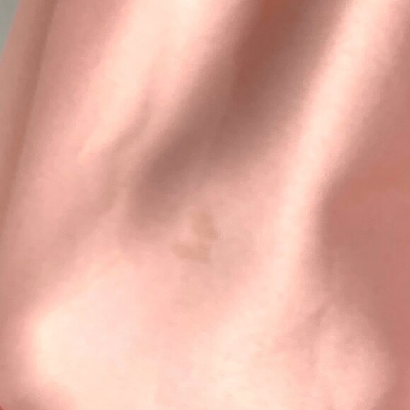 Joe Fresh Fit & Flare Pink Satin Cocktail Dress Size 8 Gold Blue Baroque Design - Picture 5 of 12